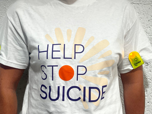 Help Stop Suicide Pieta branded t-shirt