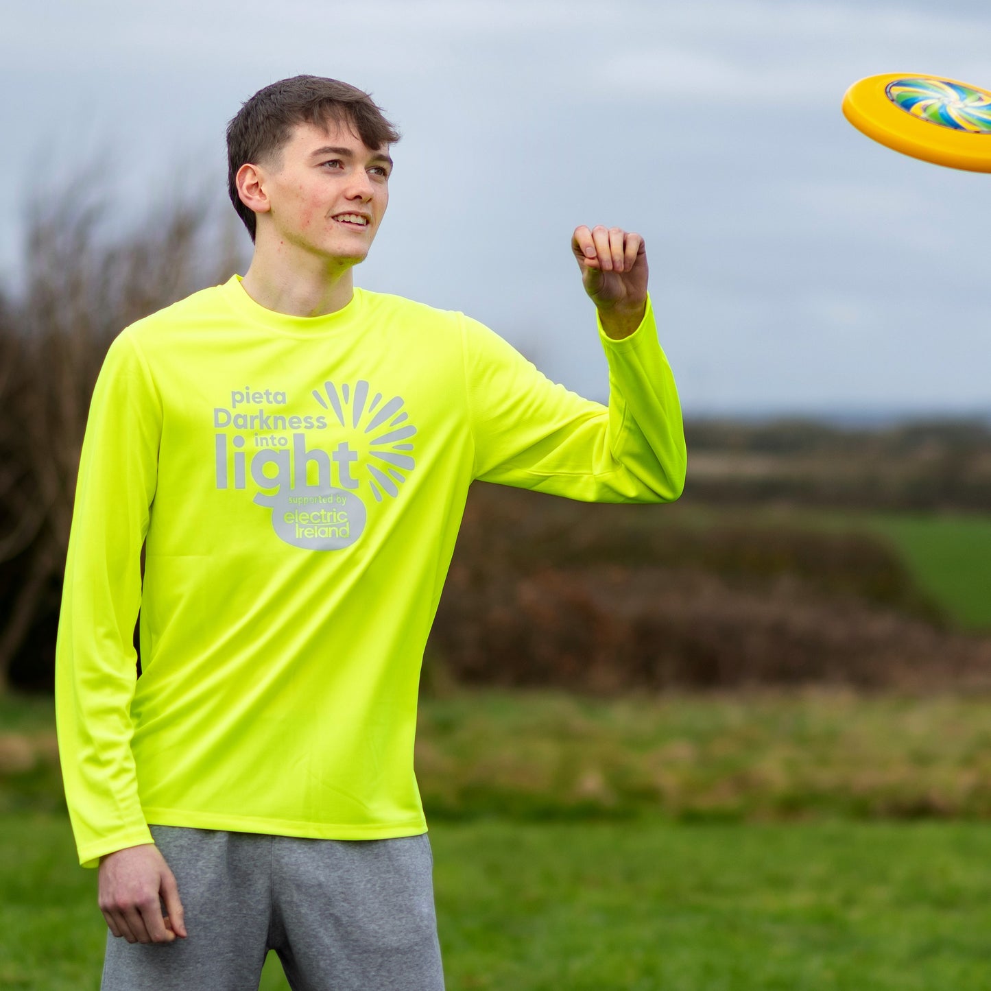 DIL Prem Reflect Run Top - Yellow