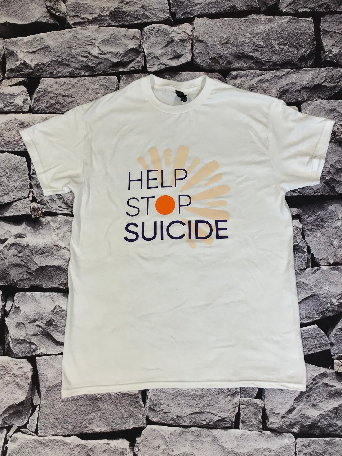Help Stop Suicide Pieta branded t-shirt