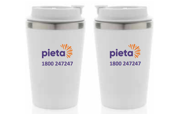 White Pieta Recycled Double Wall Tumbler 350ml