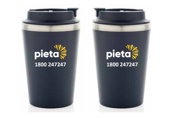 Navy Pieta Recycled Double Wall Tumbler 350ml