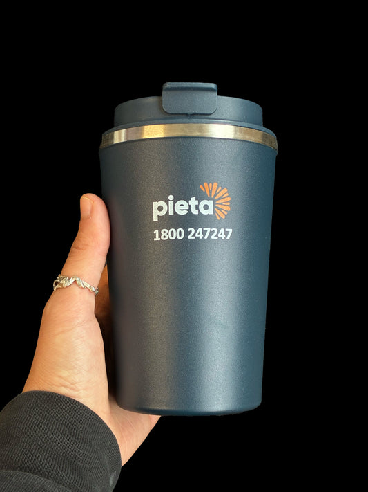 Navy Pieta Recycled Double Wall Tumbler 350ml
