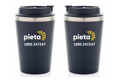 Navy Pieta Recycled Double Wall Tumbler 350ml