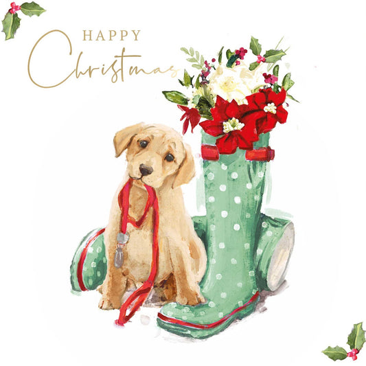 Fireside & Puppy Christmas Cards – Pack of 16