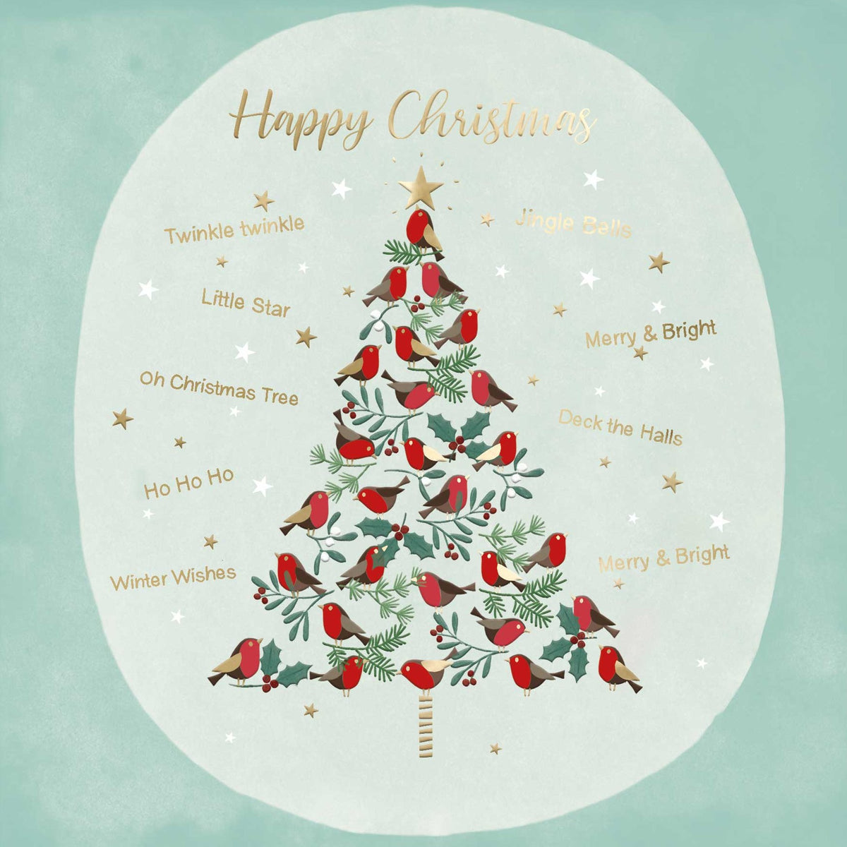 Robin Baubles & Robin Tree Christmas Cards – Pack of 16